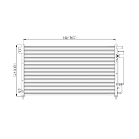 A C Condenser For All Coupe Models. 2003-2007 Honda Accord