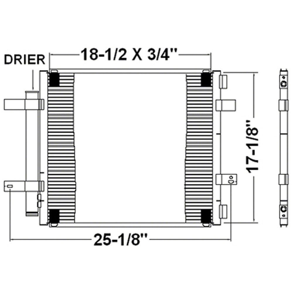 Ac Condenser 2004-2009 Jaguar Xj8, Xjr