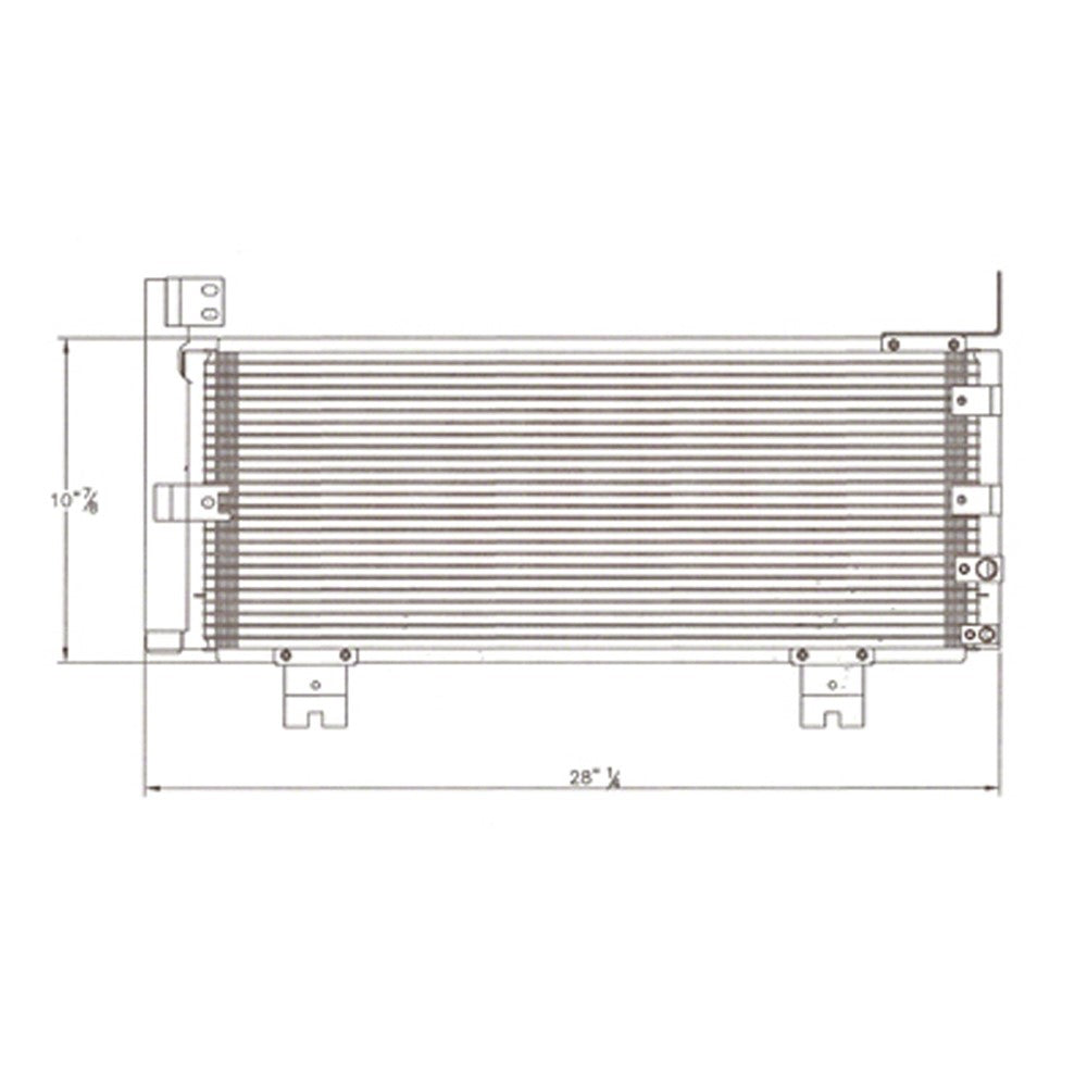 Ac Condenser Hybrid With Receiver Drier 2007-2010 Lexus Gs450h