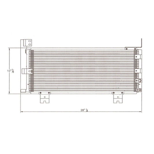 Ac Condenser Hybrid With Receiver Drier 2007-2010 Lexus Gs450h
