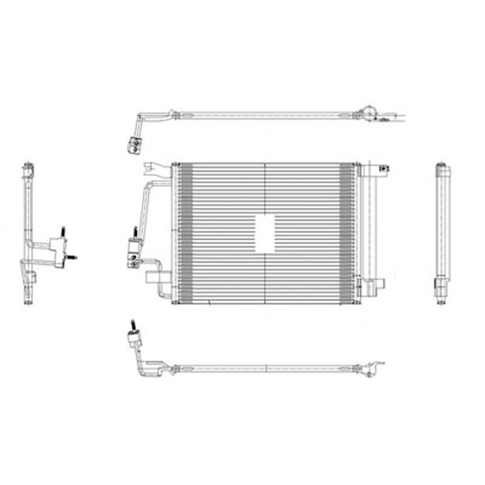 Ac Condenser From 4 30 07 2006-2010 Pontiac Solstice & Saturn Sky