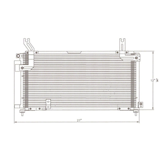 Ac Condenser Sedan 2002-2007 Suzuki Aerio