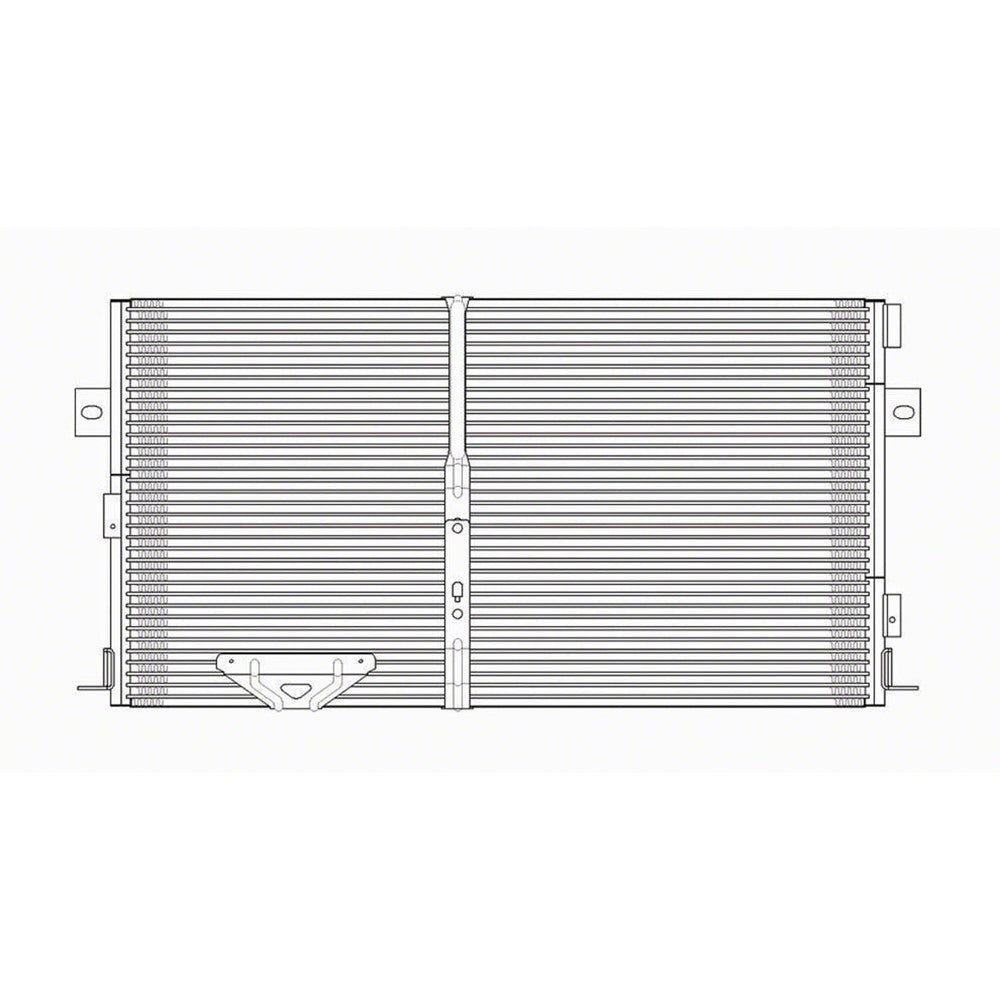 A C Condenser 1996-2000 Chrysler Town & Country & Dodge Caravan & Plymouth Voyager