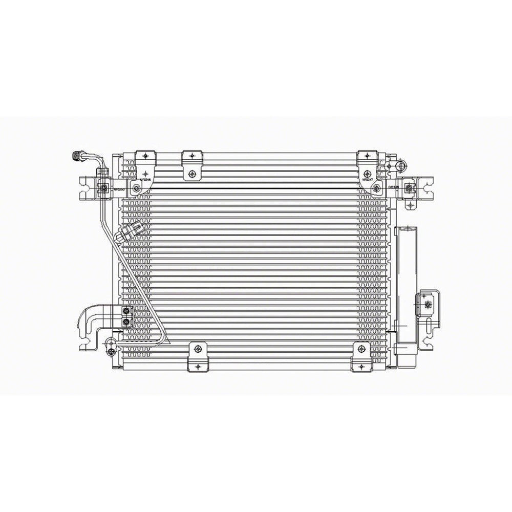Ac Condenser With Receiver Drier 1999-2004 Chevrolet Tracker & Suzuki Vitara