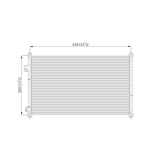 Ac Condenser 2001-2005 Acura El & Honda Civic