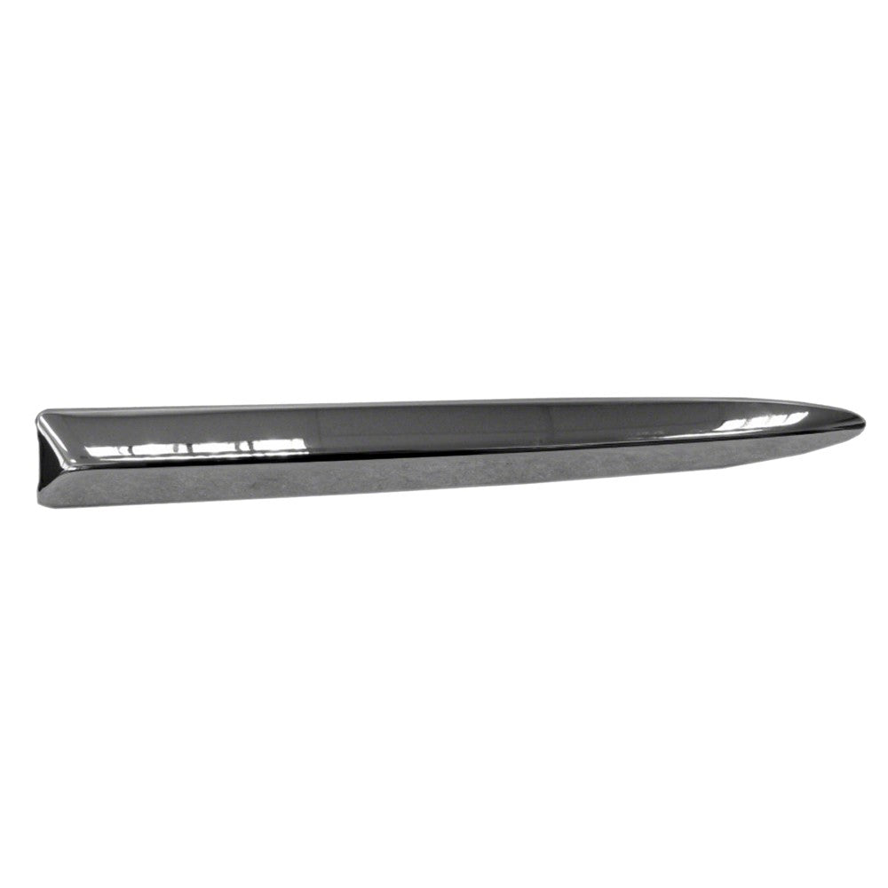 Front Left Driver Side Front Bumper Upper Chrome Molding [fits Next To Emblem] 2012-2019 Fiat 500