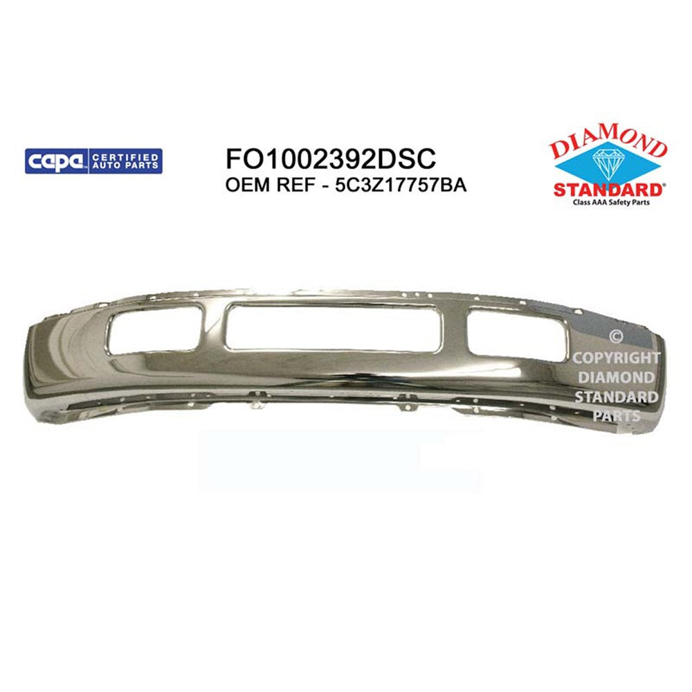 Front Bumper Face Bar 2005-2007 Ford Excursion, F-250 Super Duty, F-350 Super Duty, F-450 Super Duty
