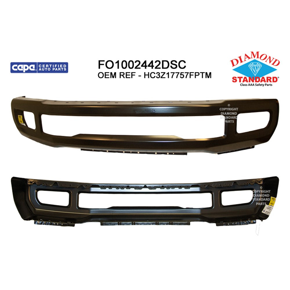 Front Bumper Face Bar 2017-2019 Ford F-250 Super Duty, F-350 Super Duty, F-450 Super Duty
