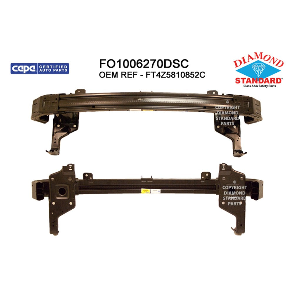 Front Bumper Impact Bar 2015-2018 Ford Edge & Lincoln Mkx