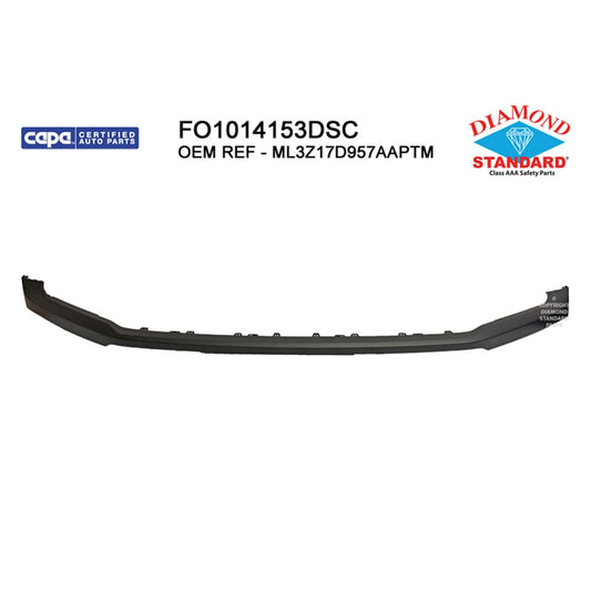 Front Upper Bumper Cover [includes Absorber] Black 2021-2025 Ford F-150