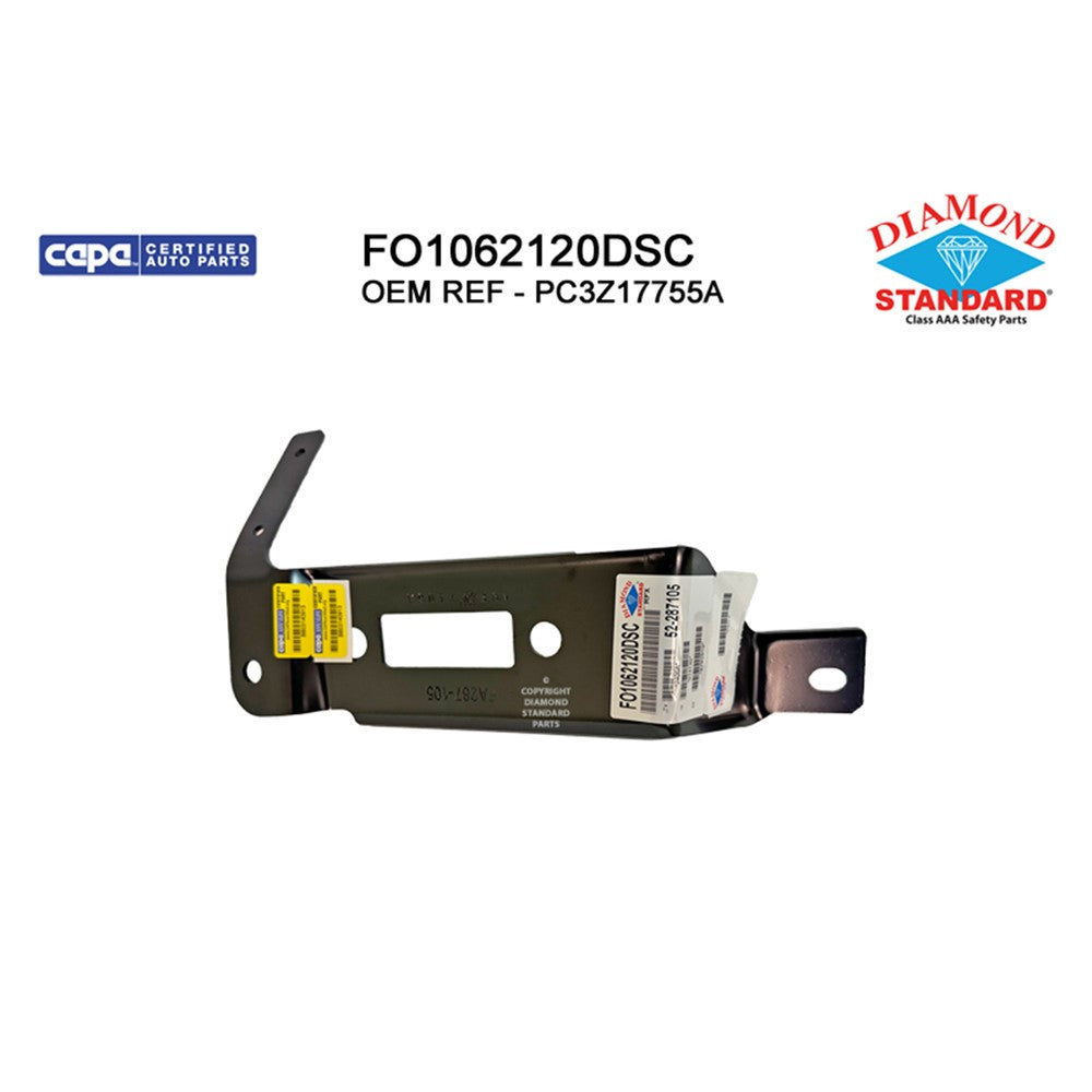 Front Left Front Driver Side Outer Bumper Bracket 2023-2025 Ford F-250 Super Duty, F-350 Super Duty, F-450 Super Duty, F-550 Super Duty