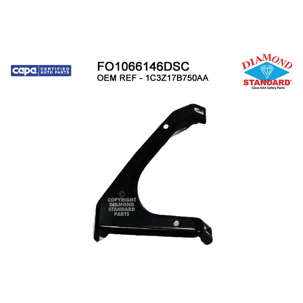 Front Left Driver Side Front Bumper V-Bracket 1999-2002 Ford F-250 Super Duty, F-350 Super Duty, Excursion
