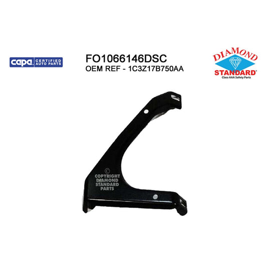 Front Left Driver Side Front Bumper V-Bracket 1999-2002 Ford F-250 Super Duty, F-350 Super Duty, Excursion