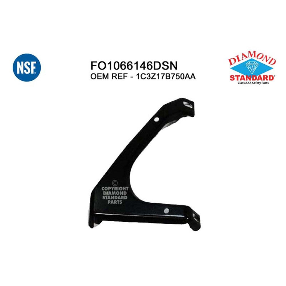 Front Left Driver Side Front Bumper V-Bracket 1999-2002 Ford F-250 Super Duty, F-350 Super Duty, Excursion