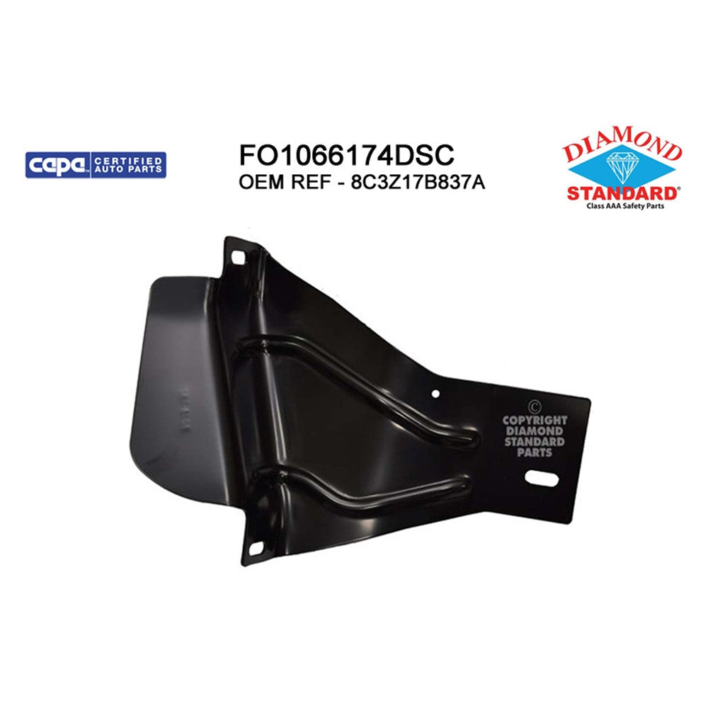 CAPA Certified Factory Style Replacement Front Driver Side Outer Bumper Mounting Bracket for F-250 Super Duty