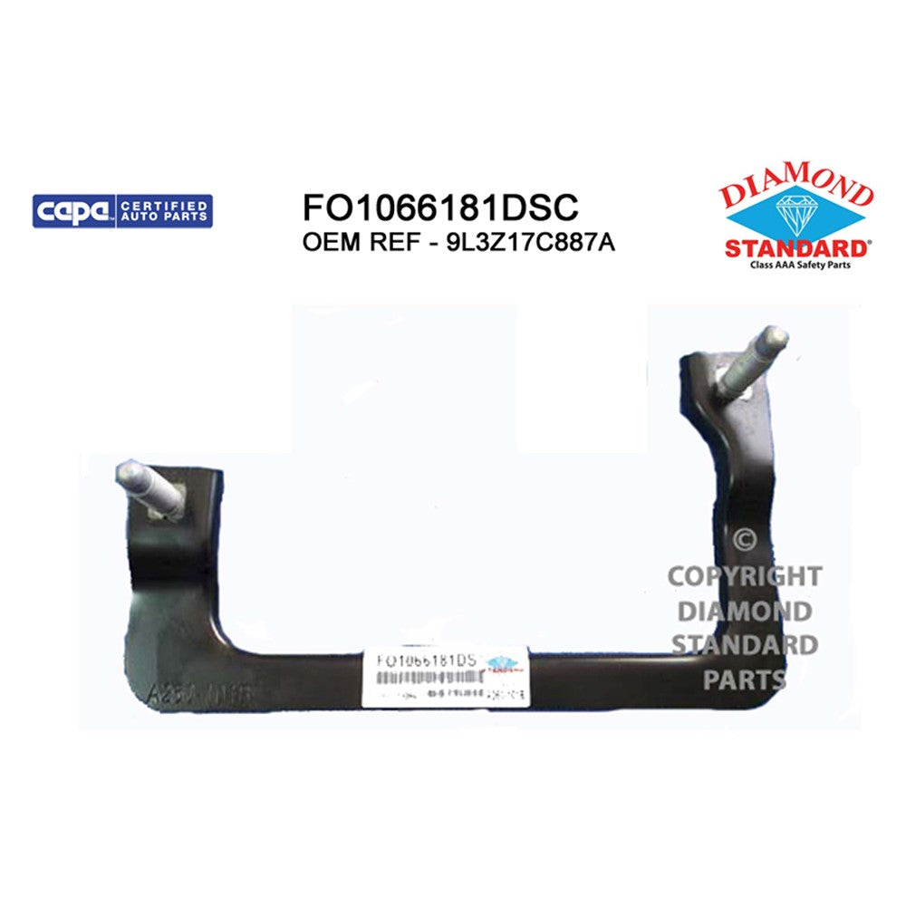 Front Left Front Driver Side Bumper Mounting Bracket [stud Plate] 2009-2014 Ford Pickup_ford_lightduty, F-150