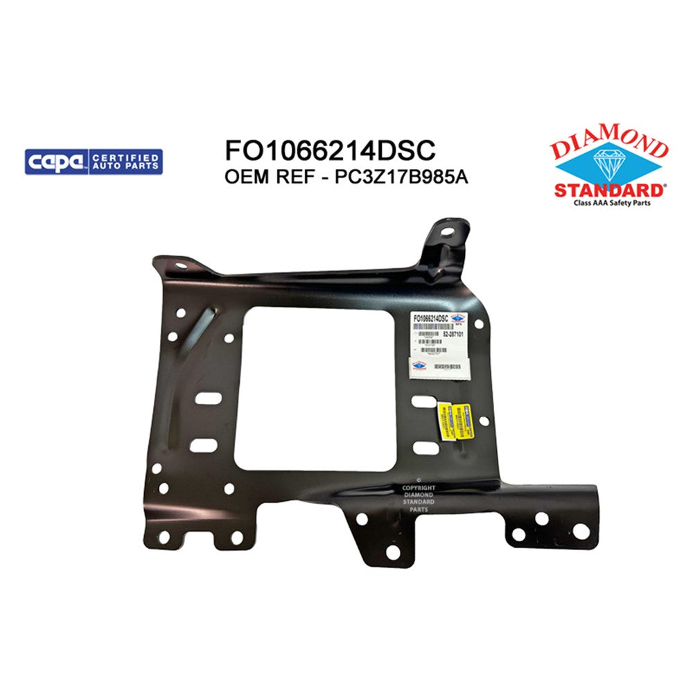 Front Left Front Driver Side Bumper Mounting Plate 2023-2025 Ford F-250 Super Duty, F-350 Super Duty, F-450 Super Duty, F-550 Super Duty