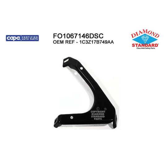 Front Right Passenger Side Front Bumper V-Bracket 1999-2002 Ford F-250 Super Duty, F-350 Super Duty, Excursion