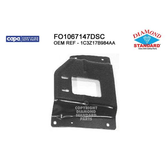 Front Right Front Passenger Side Bumper Mounting Plate 2001-2004 Ford Excursion, F-250 Super Duty, F-350 Super Duty