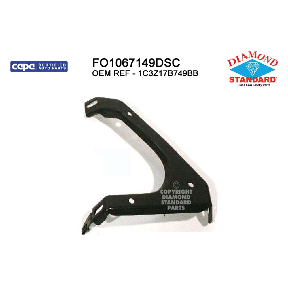Front Right Front Passenger Side Bumper Mounting Bracket 2002-2004 Ford Excursion, F-250 Super Duty, F-350 Super Duty