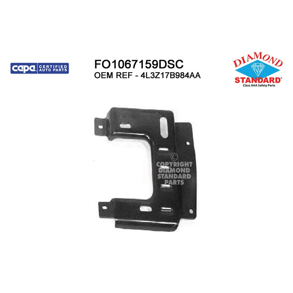 Front Right Front Passenger Side Bumper Mounting Plate 2004-2006 Ford Pickup_ford_lightduty & Lincoln Mark Lt