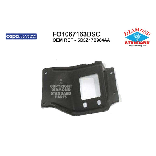 Front Right Front Passenger Side Bumper Mounting Plate 2005-2007 Ford Excursion, F-250 Super Duty, F-350 Super Duty, F-450 Super Duty