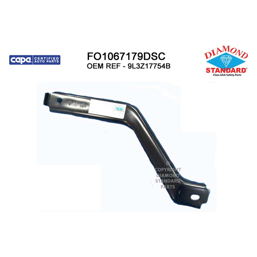 Front Right Front Passenger Side Inner Bumper Mounting Bracket 2009-2014 Ford Pickup_ford_lightduty, F-150