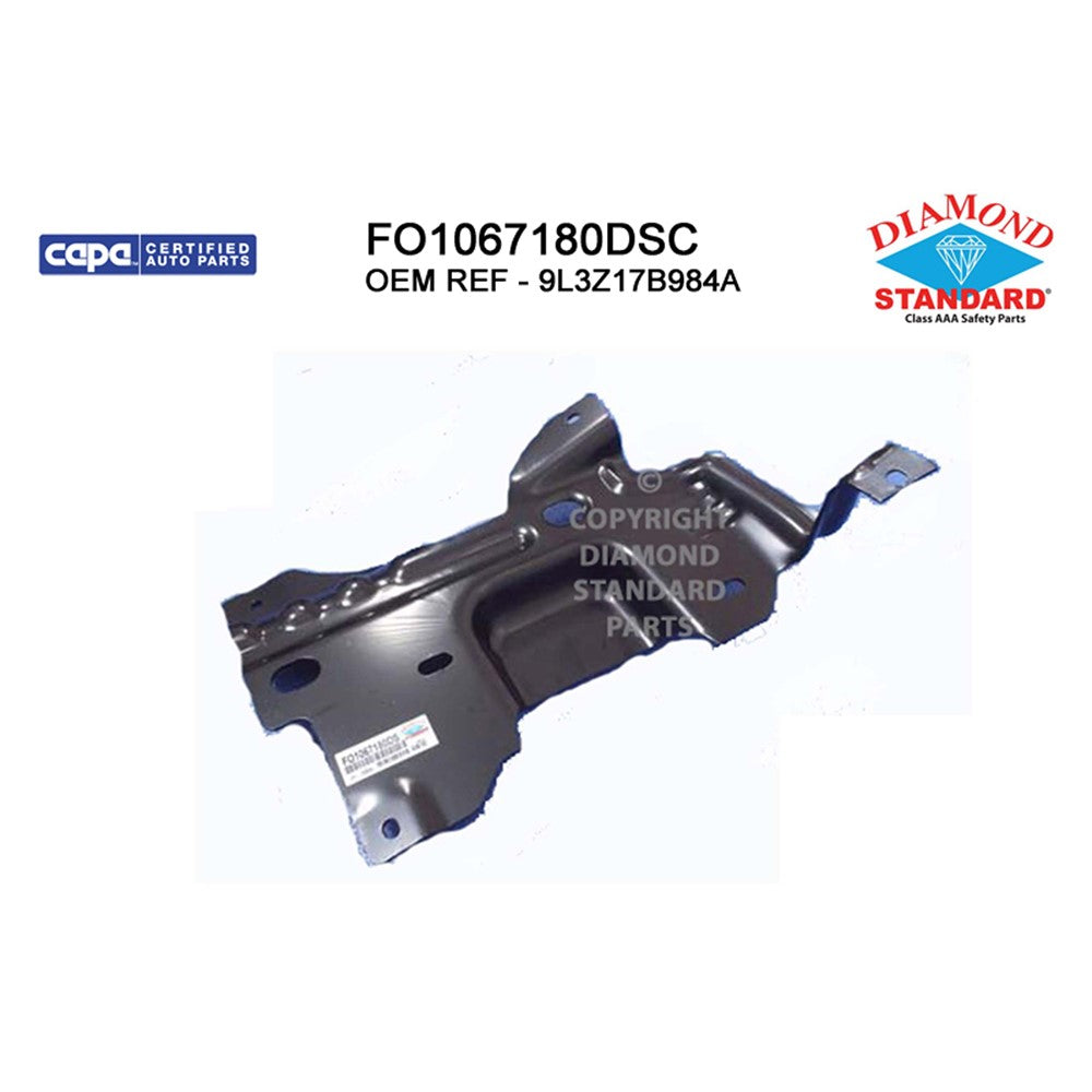 Front Right Front Passenger Side Bumper Mounting Plate 2009-2014 Ford Pickup_ford_lightduty, F-150