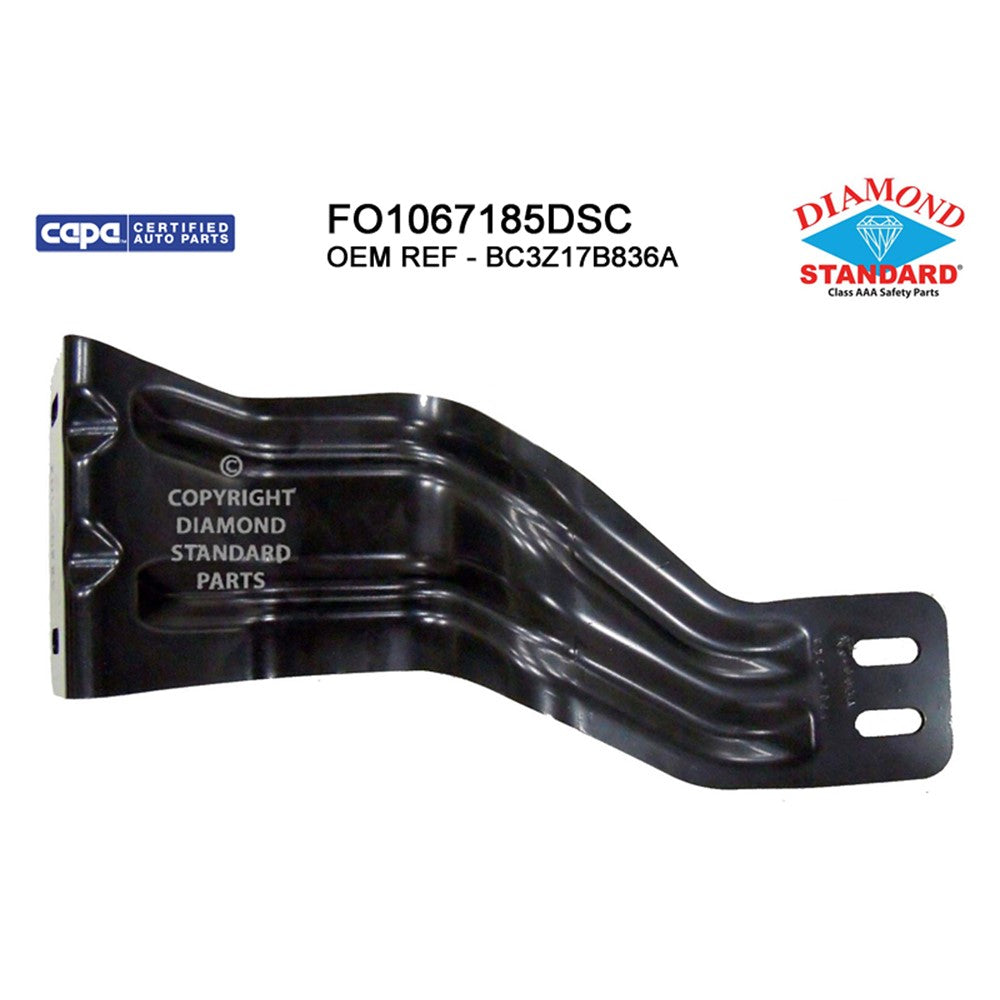Front Right Front Passenger Side Inner Bumper Mounting Bracket 2011-2016 Ford F-250 Super Duty, F-350 Super Duty, F-450 Super Duty