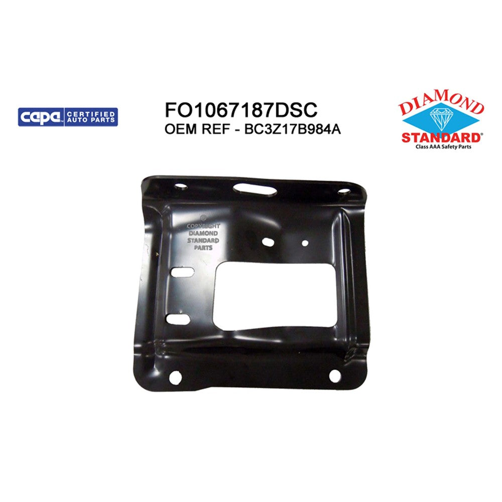Front Right Front Passenger Side Bumper Mounting Plate 2011-2016 Ford F-250 Super Duty, F-350 Super Duty, F-450 Super Duty
