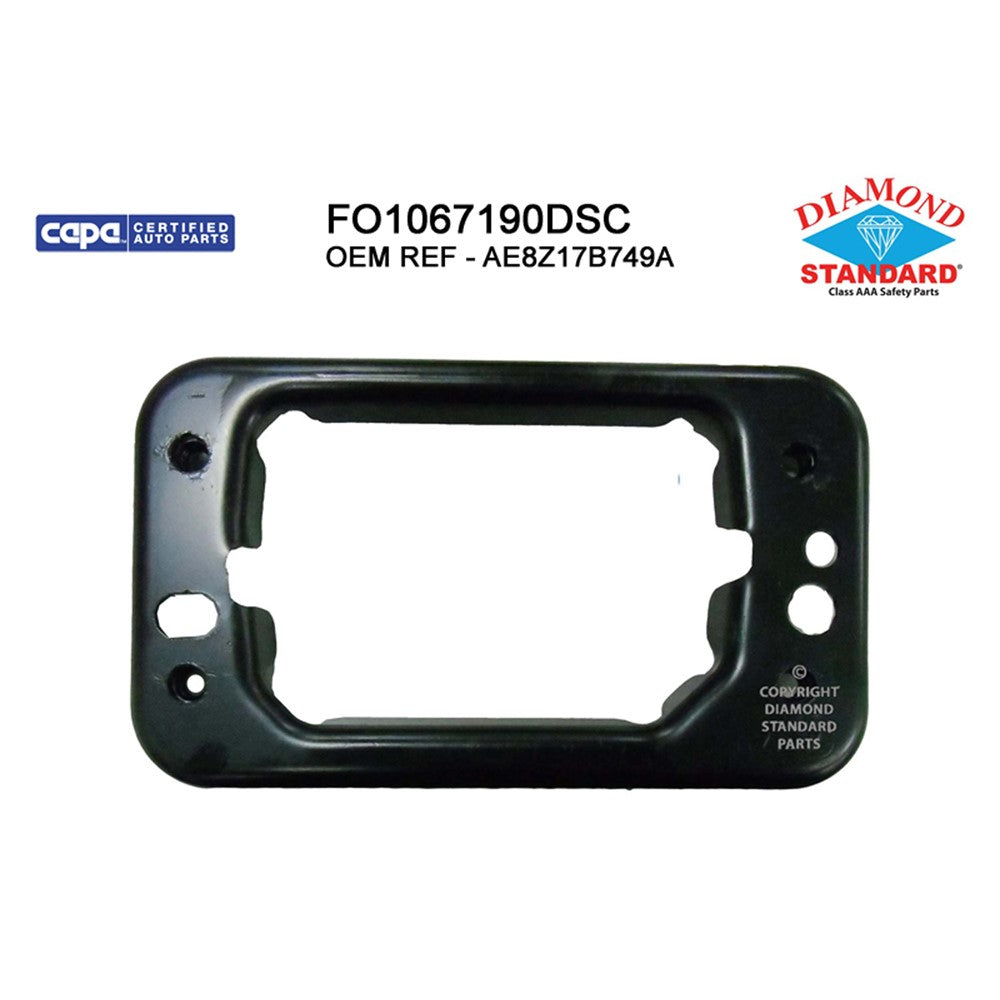 Front Right Front Passenger Side Bumper Mounting Bracket [plate] Made Of High Strength Steel 2011-2019 Ford Fiesta