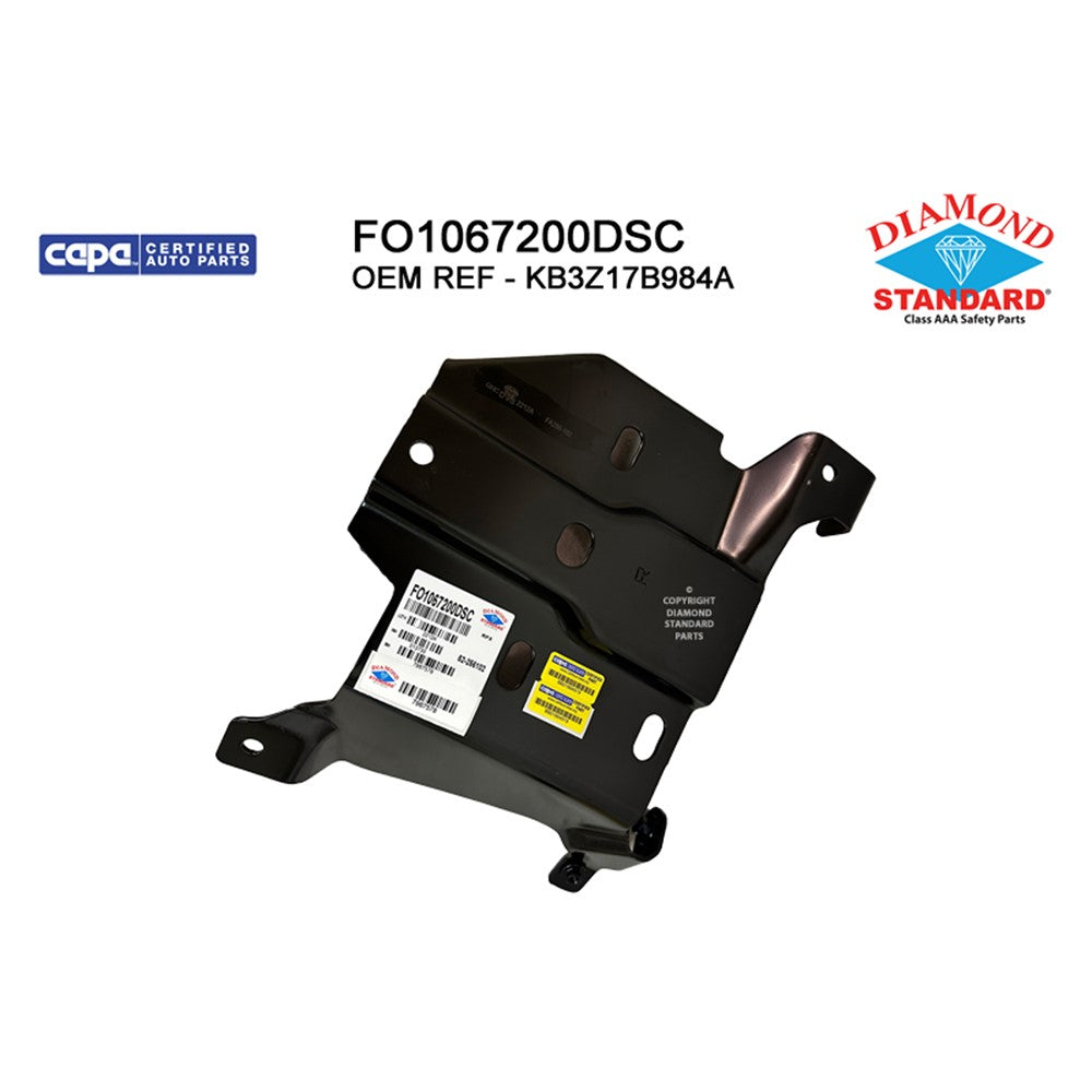 Front Right Front Passenger Side Bumper Mounting Plate 2019-2023 Ford Ranger