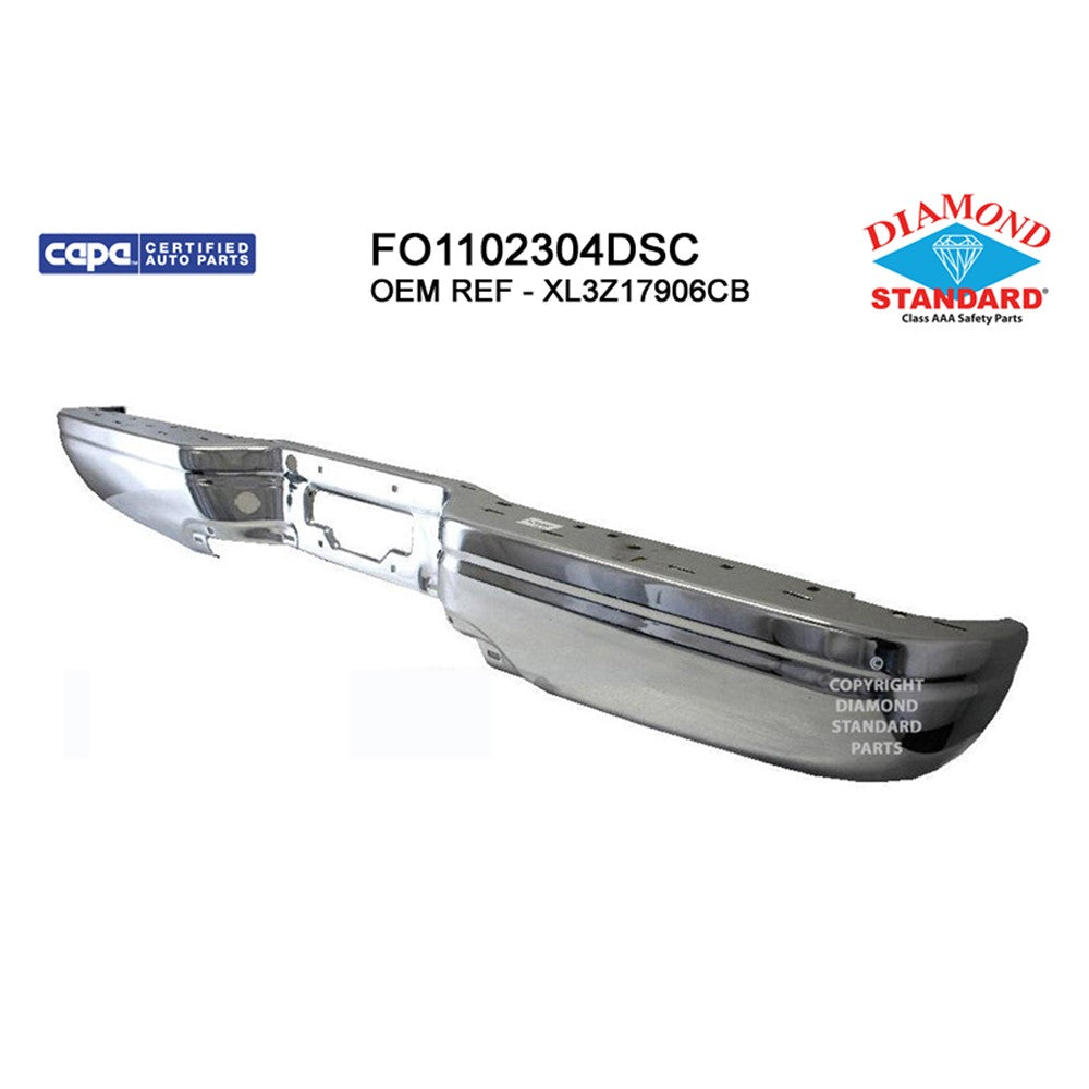 Rear Step Bumper Face Bar 1997-2007 Ford Pickup_ford_lightduty, F-250 Super Duty, F-350 Super Duty, F-450 Super Duty, Pickup_ford_heritage