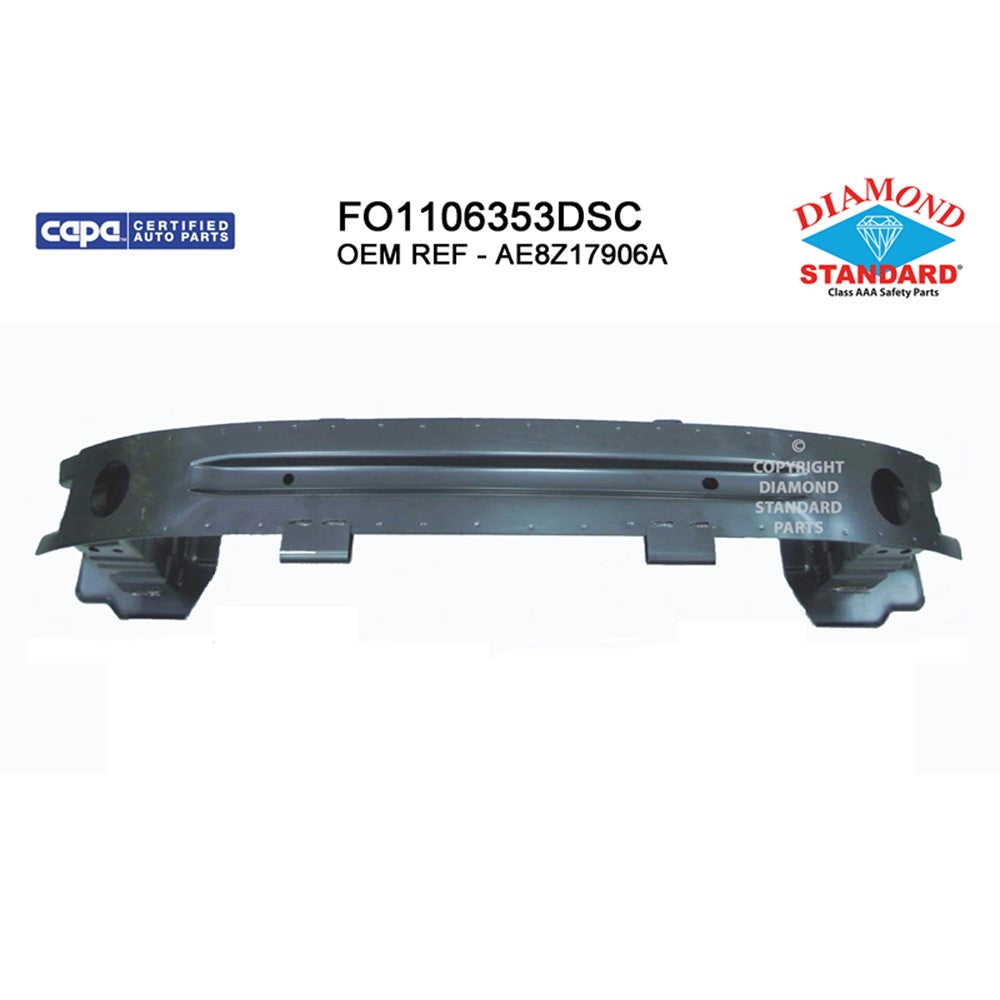 Rear Bumper Impact Bar 2011-2019 Ford Fiesta