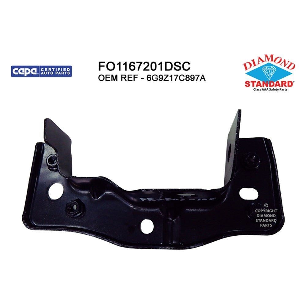 Rear Right Rear Passenger Side Bumper Impact Bar Bracket 2013-2020 Ford Fusion, Police Responder Hybrid, Ssv_plug-In_hybrid & Lincoln Mkz