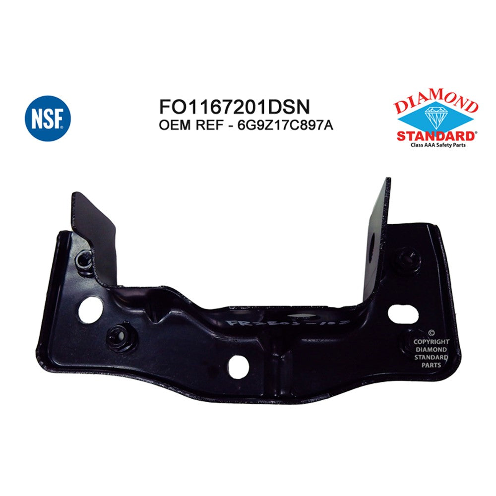 Rear Right Rear Passenger Side Bumper Impact Bar Bracket 2013-2020 Ford Fusion, Police Responder Hybrid, Ssv_plug-In_hybrid & Lincoln Mkz