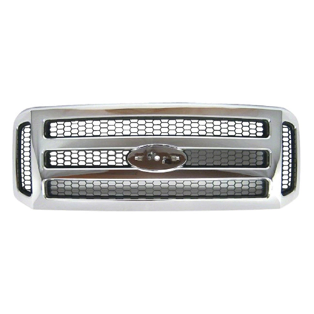 Front Grille 2005-2007 Ford Excursion, F-250 Super Duty, F-350 Super Duty, F-450 Super Duty
