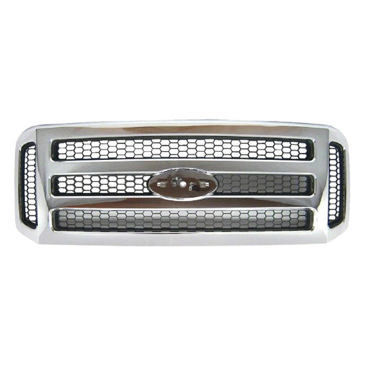 Front Grille 2005-2007 Ford Excursion, F-250 Super Duty, F-350 Super Duty, F-450 Super Duty