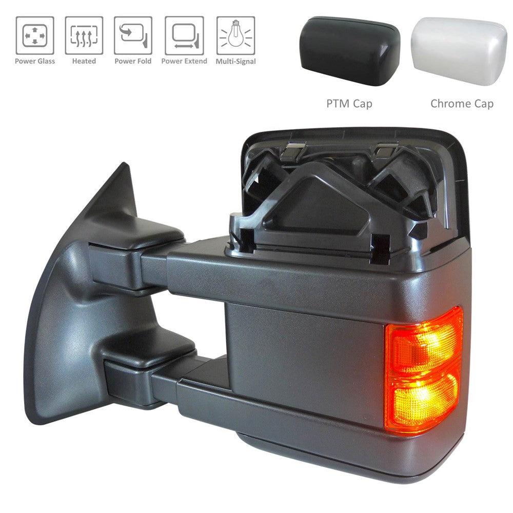 Factory Style Replacement Driver Side Door Mirror for Ford F-250 Super Duty