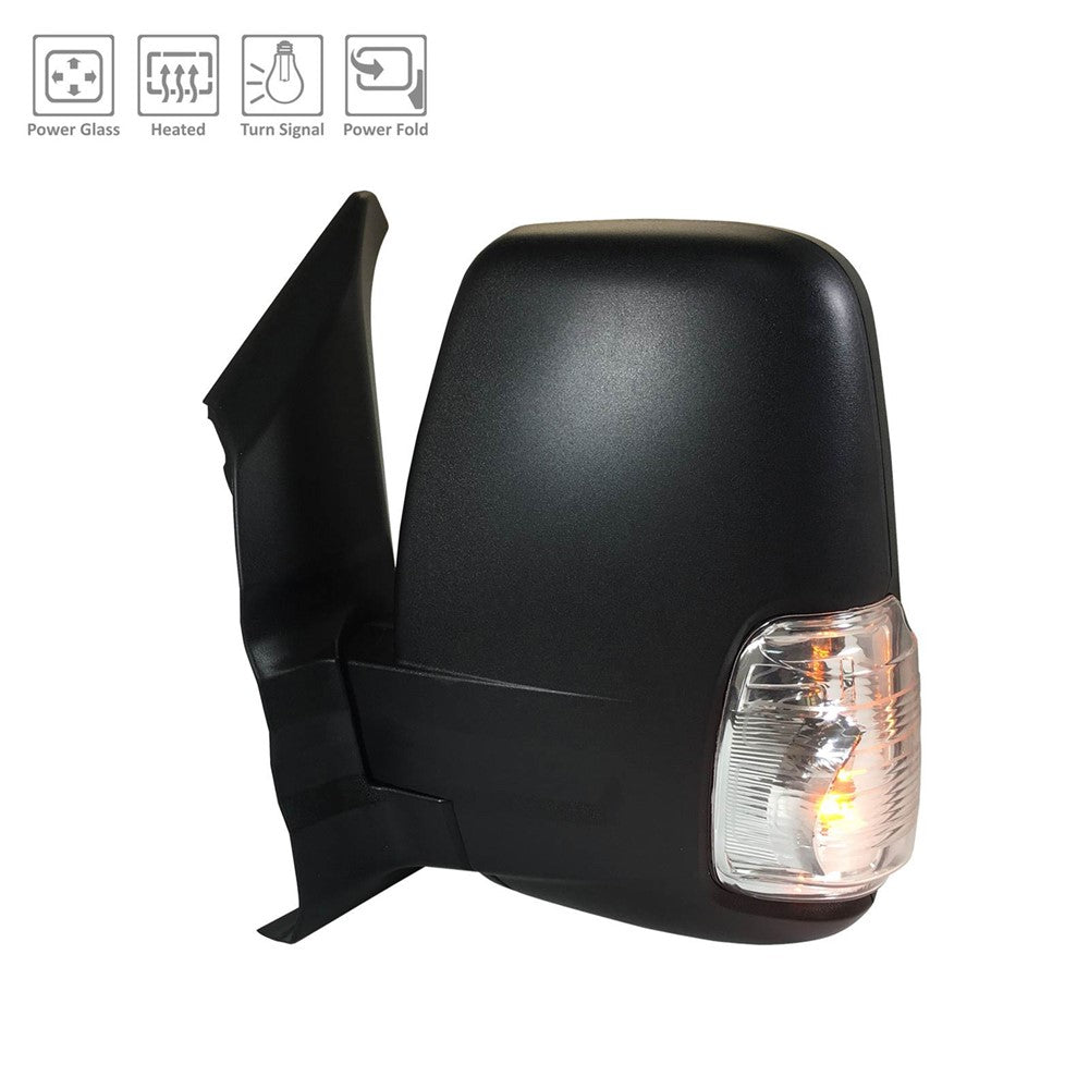 Left Driver Side Power Door Mirror 2018-2019 Ford Transit-150, Transit-250, Transit-350, Transit-350 Hd