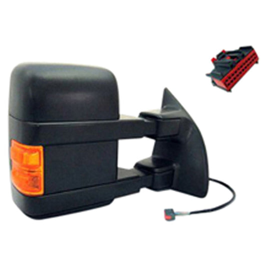 Factory Style Replacement Passenger Side Power Door Mirror for Ford F-250 Super Duty