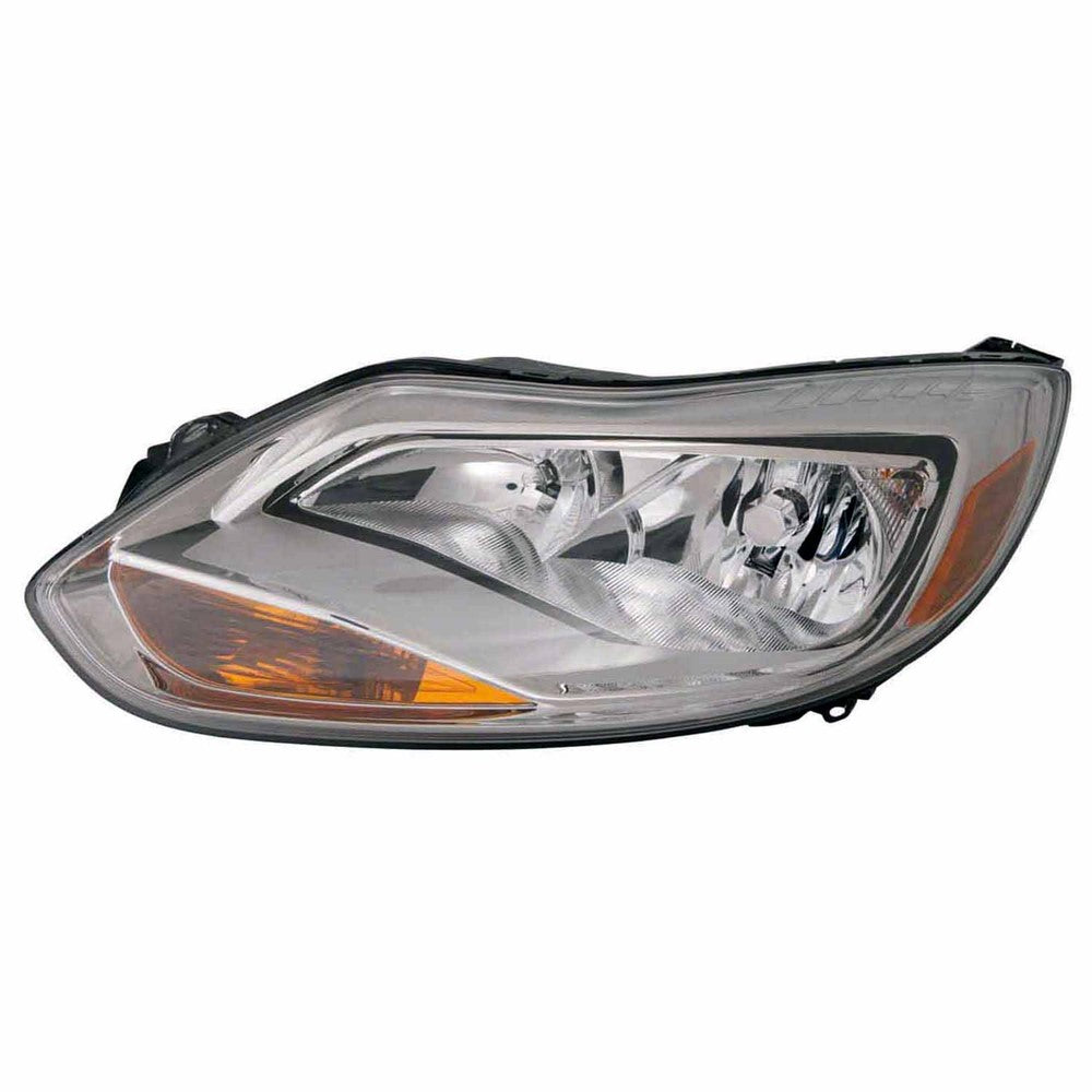 Front Left Driver Side Halogen Headlight Assembly 2012-2014 Ford Focus
