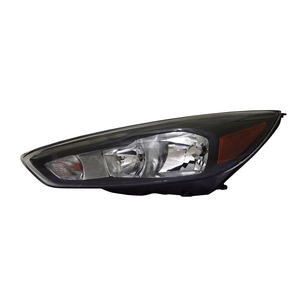 Front Left Driver Side Halogen Headlight Assembly 2015-2018 Ford Focus
