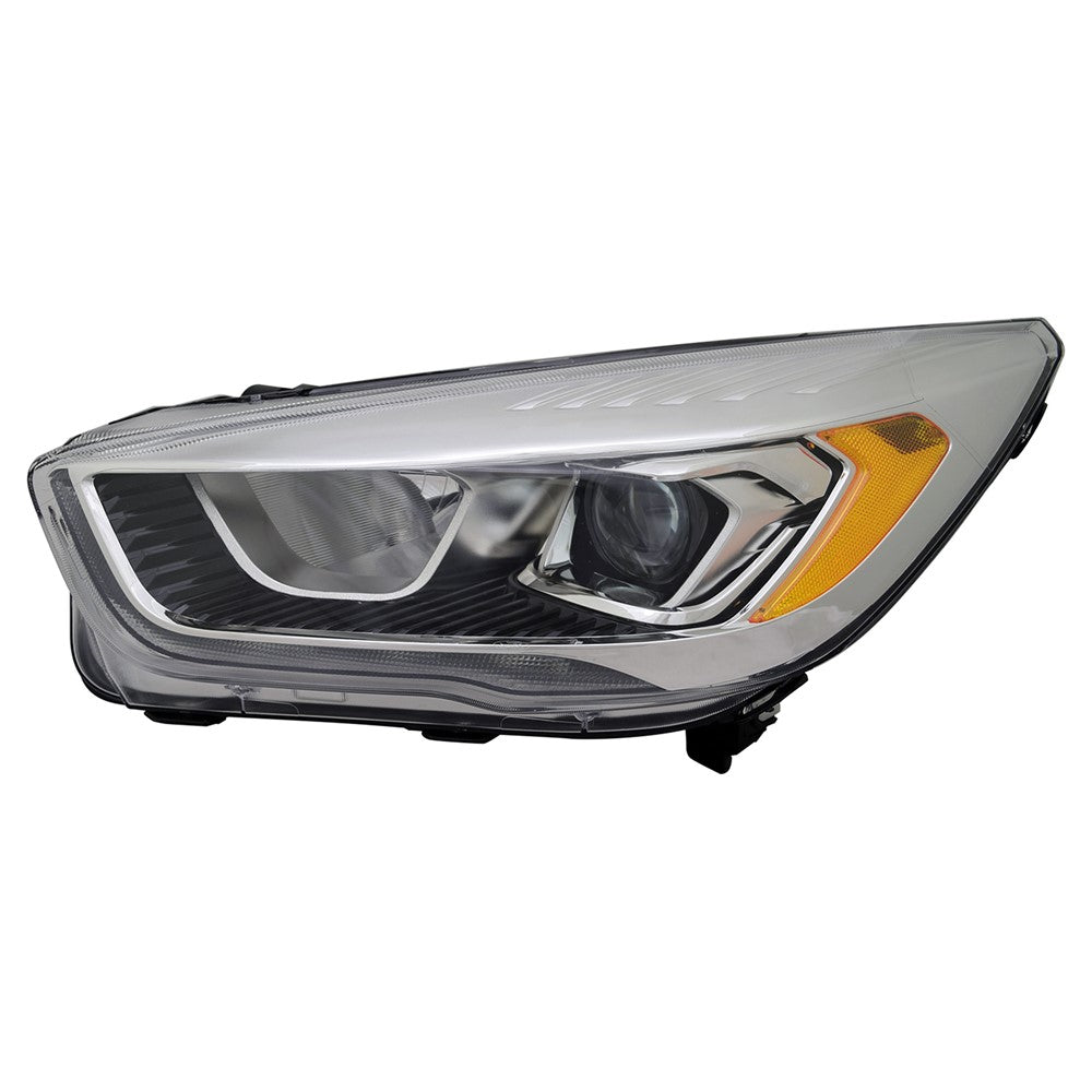 Front Left Driver Side Halogen Headlight Lens And Housing 2017-2019 Ford Escape
