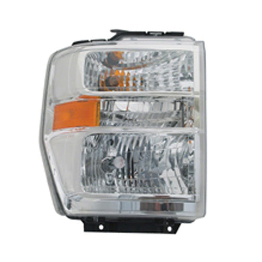 Front Right Passenger Side Headlight Assembly 2008-2024 Ford Econoline Super Duty, F650_(ford_f_series), F750_(ford_f_series), E-350 Super Duty