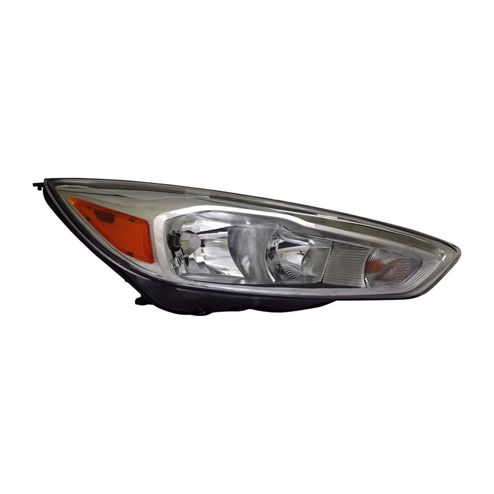 Front Right Passenger Side Halogen Headlight Assembly 2015-2018 Ford Focus