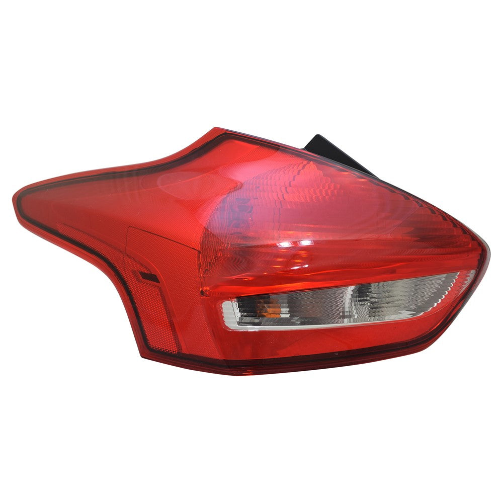 Rear Left Driver Side Bulb Type Tail Light Assembly 2015-2018 Ford Focus