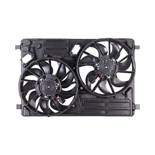 Radiator And Condenser Fan Assembly With Two Fans Side By Side 2015-2019 Lincoln Mkc & Ford Escape