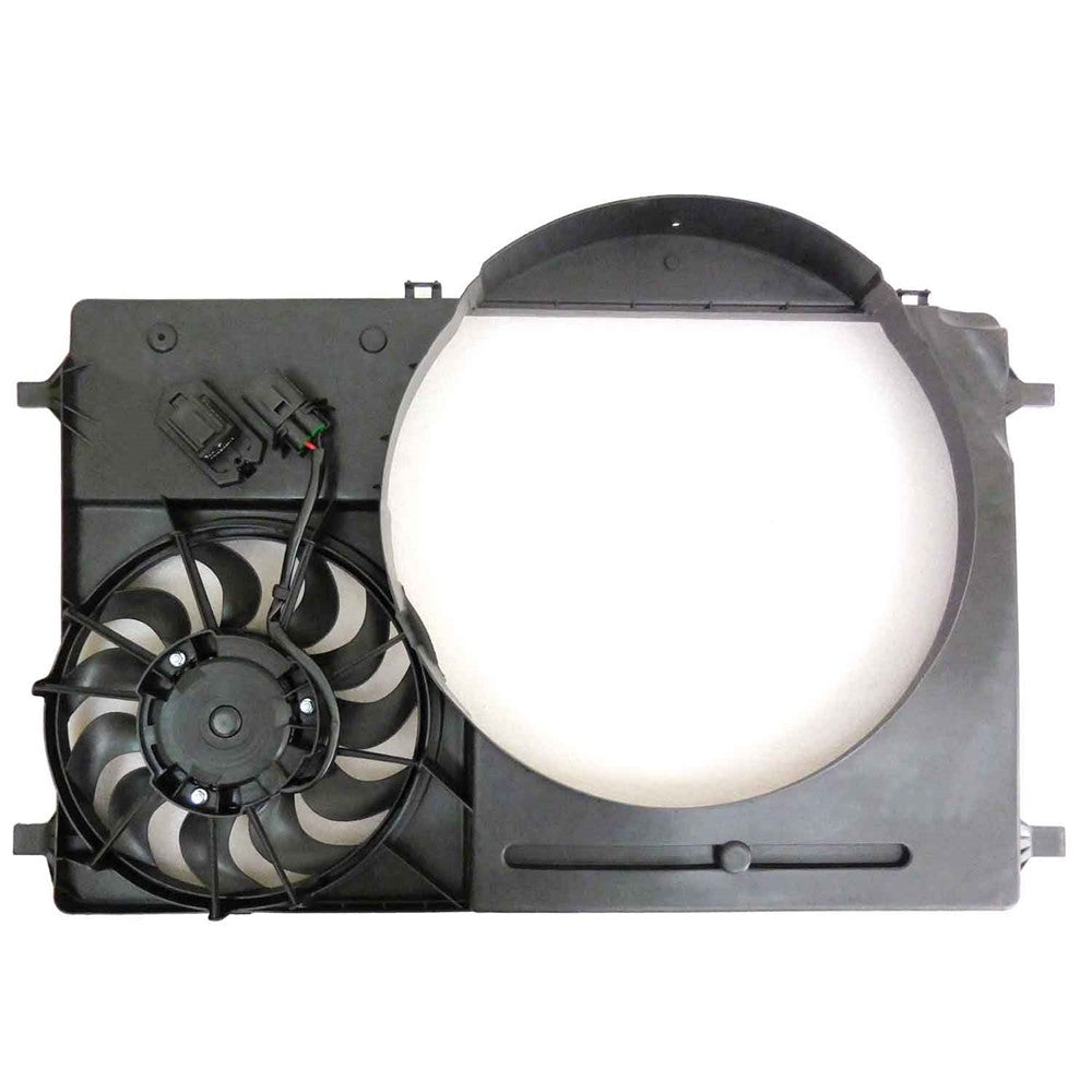 Radiator And Condenser Fan Assembly With Two Fans Side By Side 2015-2019 Ford Transit-150, Transit-250, Transit-350, Transit-350 Hd