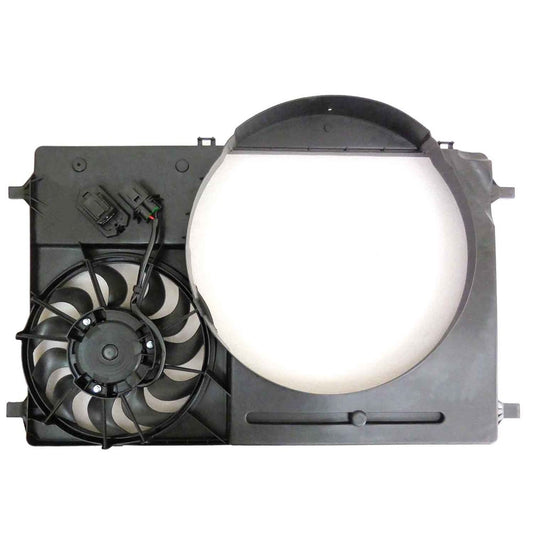 Radiator And Condenser Fan Assembly With Two Fans Side By Side 2015-2019 Ford Transit-150, Transit-250, Transit-350, Transit-350 Hd
